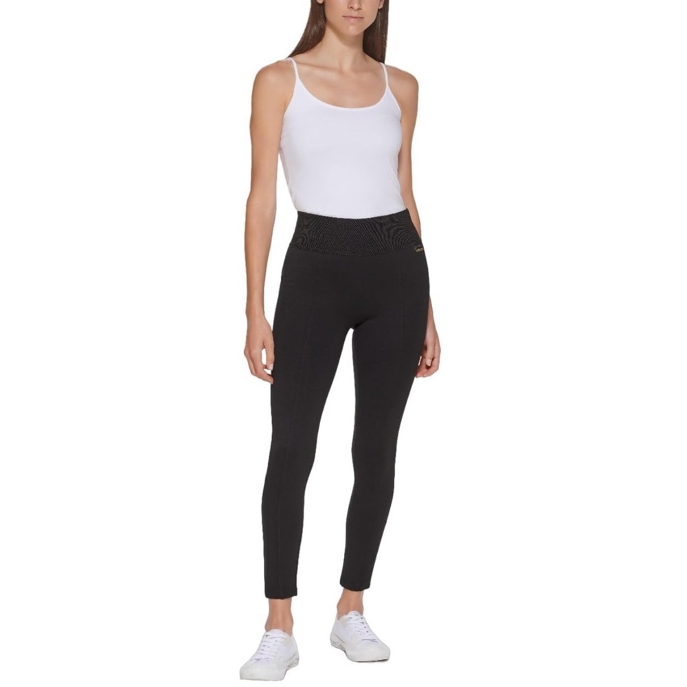 Calvin Klein Black Leggings with Silver Detail